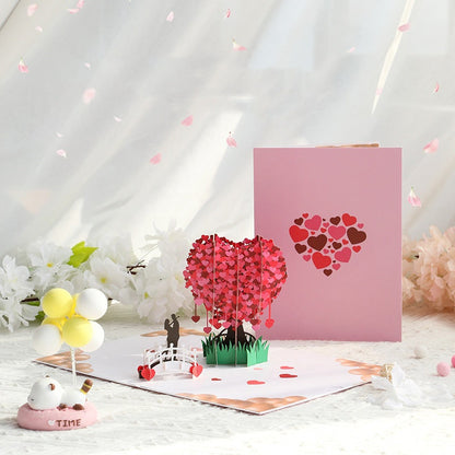 🎁Valentine's Day Sale 60% OFF💓3D Pop-Up Heart Tree Greeting Card