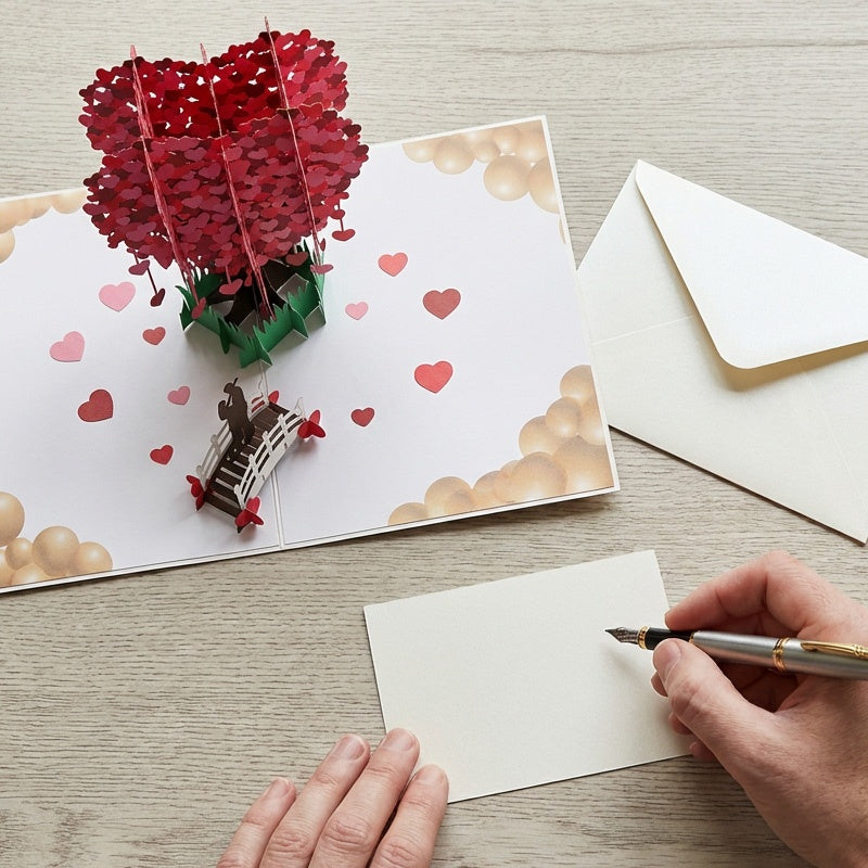 🎁Valentine's Day Sale 60% OFF💓3D Pop-Up Heart Tree Greeting Card