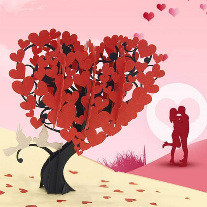🎁Valentine's Day Sale 60% OFF💓3D Pop-Up Heart Tree Greeting Card