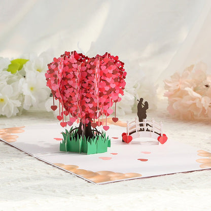 🎁Valentine's Day Sale 60% OFF💓3D Pop-Up Heart Tree Greeting Card