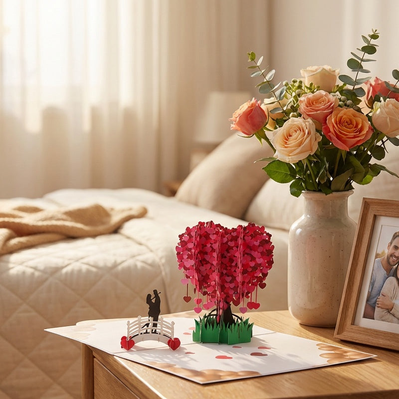 🎁Valentine's Day Sale 60% OFF💓3D Pop-Up Heart Tree Greeting Card