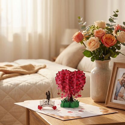 🎁Valentine's Day Sale 60% OFF💓3D Pop-Up Heart Tree Greeting Card