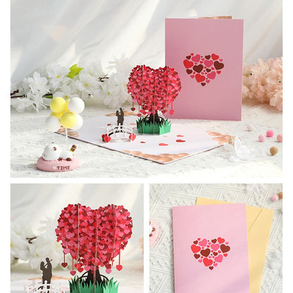 🎁Valentine's Day Sale 60% OFF💓3D Pop-Up Heart Tree Greeting Card