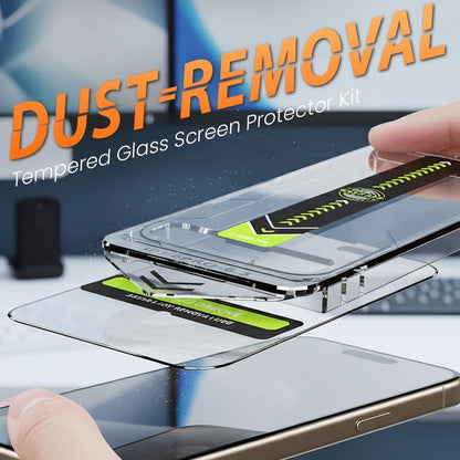 Dust-Removal Tempered Glass Screen Protector Kit