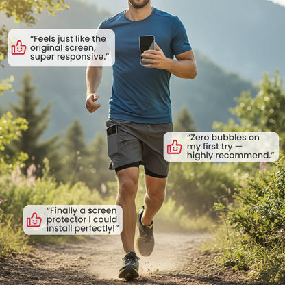 Dust-Removal Tempered Glass Screen Protector Kit