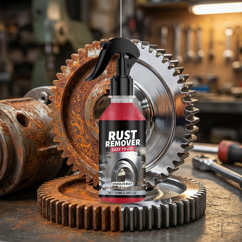 ⏳Time-Limited Special⏰Multi-Purpose Metal Rust Remover Spray – Dissolves rust quickly, prevents re-corrosion & safe for tools, auto parts or outdoor gear 🛠️
