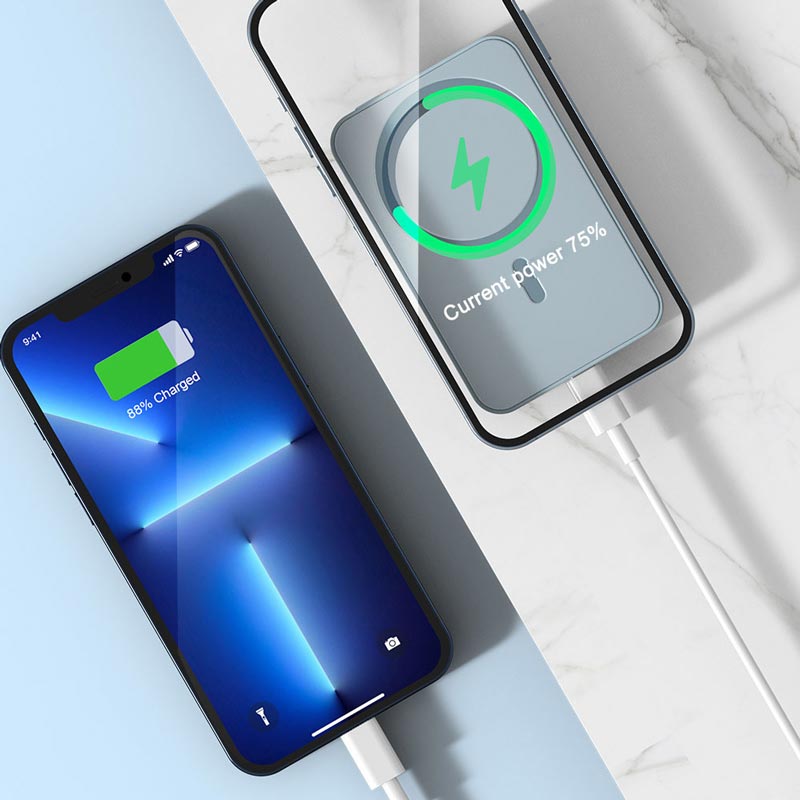 🔥Limited Time Promotion 50% OFF🔥Mini Foldable Wireless Magnetic Power Bank with Stand