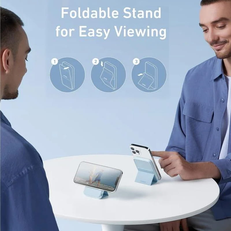 🔥Limited Time Promotion 50% OFF🔥Mini Foldable Wireless Magnetic Power Bank with Stand