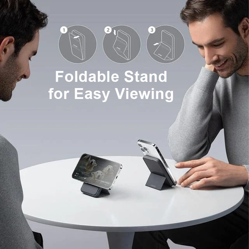 🔥Limited Time Promotion 50% OFF🔥Mini Foldable Wireless Magnetic Power Bank with Stand