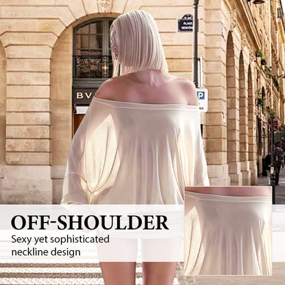 👗✨ Fashionable Off-Shoulder Pleated Skirt—Timeless minimalist style, figure-flattering cut, all-day comfort! ✨👗