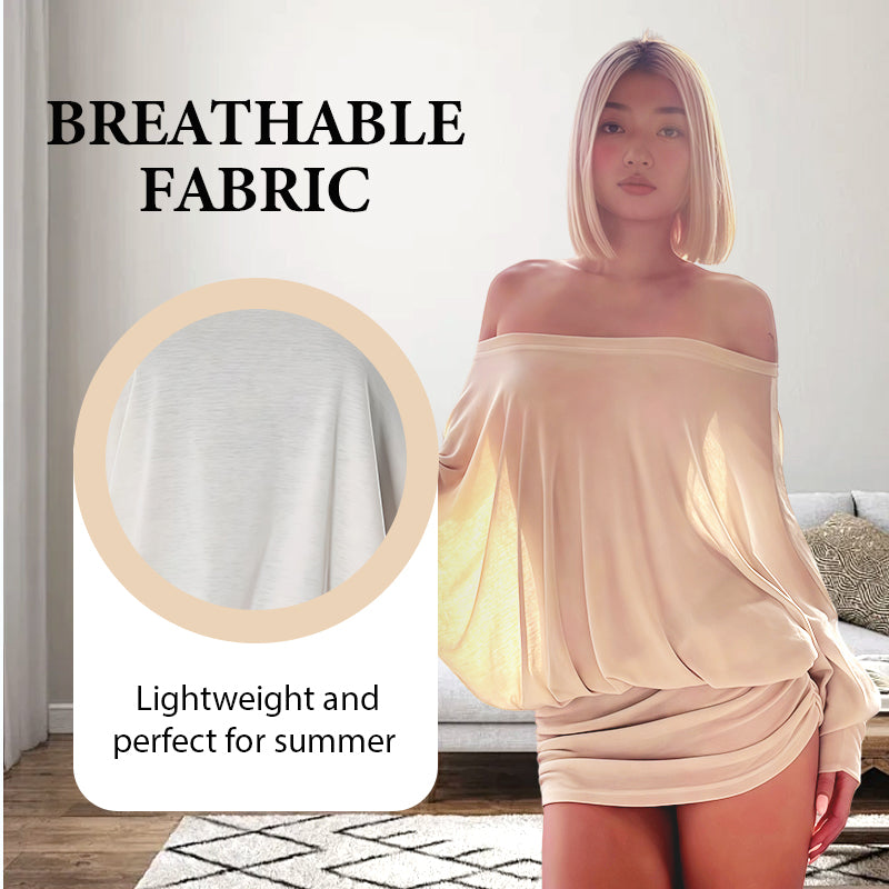 👗✨ Fashionable Off-Shoulder Pleated Skirt—Timeless minimalist style, figure-flattering cut, all-day comfort! ✨👗