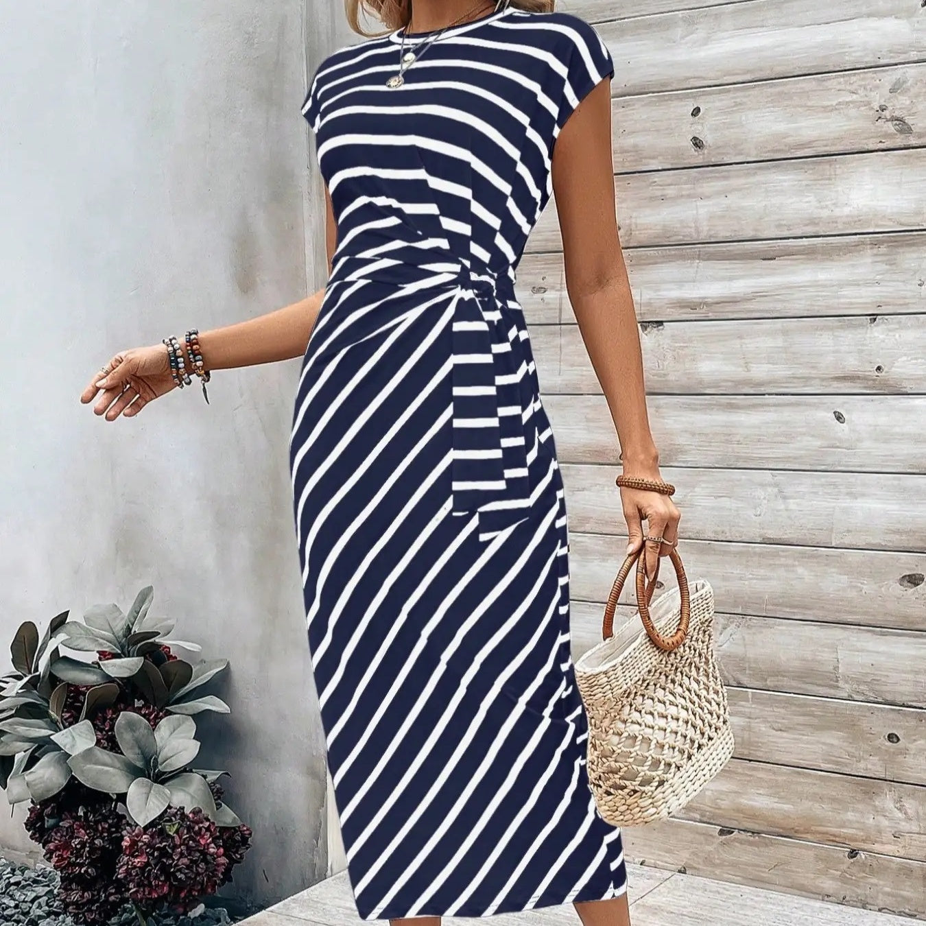 🔥LAST DAY SALE 49% OFF!!💕Women's Elegant Tie Waist Dress