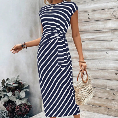 🔥LAST DAY SALE 49% OFF!!💕Women's Elegant Tie Waist Dress