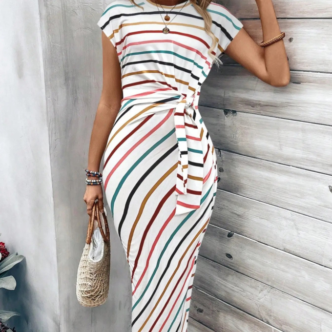 🔥LAST DAY SALE 49% OFF!!💕Women's Elegant Tie Waist Dress