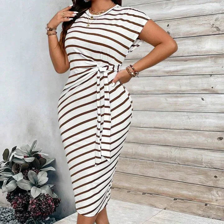 🔥LAST DAY SALE 49% OFF!!💕Women's Elegant Tie Waist Dress