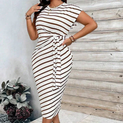 🔥LAST DAY SALE 49% OFF!!💕Women's Elegant Tie Waist Dress
