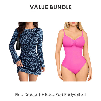 🎁2026 New Arrivals 50% OFF💥Women's Leopard Print Bodycon Mini Dress🐆