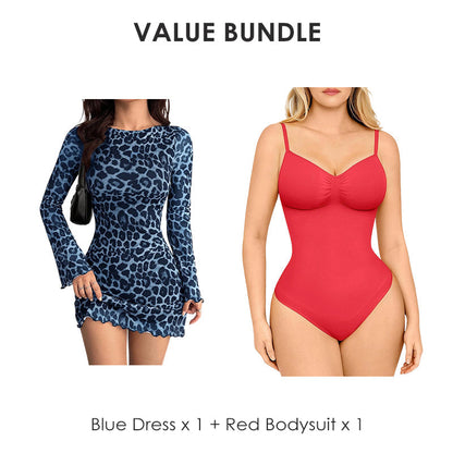 🎁2026 New Arrivals 50% OFF💥Women's Leopard Print Bodycon Mini Dress🐆