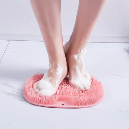 🔥 BUY 2 GET 1 FREE! 🚿 Shower Foot & Back Scrubber Massage Pad – Non-slip, dual-sided & deep-cleaning bristles – perfect for full-body exfoliation in the shower 🦶