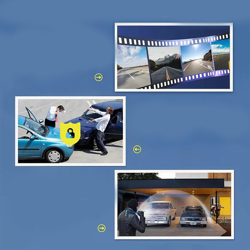 3-Channel 1080P Dash Cam with WiFi