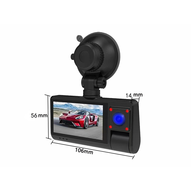 3-Channel 1080P Dash Cam with WiFi