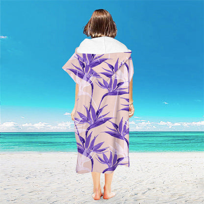 Quick-Dry Microfiber Hooded Surf Poncho