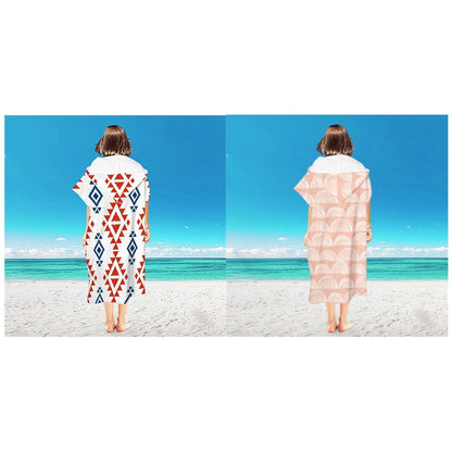 Quick-Dry Microfiber Hooded Surf Poncho