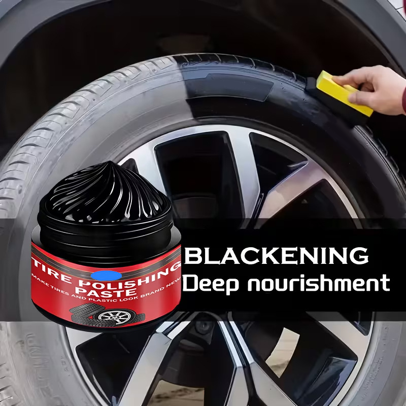 🎉BUY MORE GET MORE FREE🎁 Car Tire & Plastic Trim Renewal Paste – Restores Shine, Prevents Cracking & Easy Application