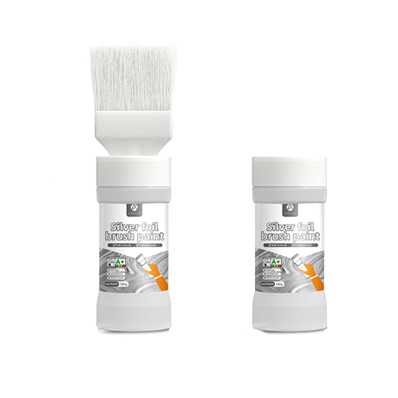 ✨New Arrival✨🖌️🏠Water-Based Metallic Silver Paint with Built-in Brush💥👍