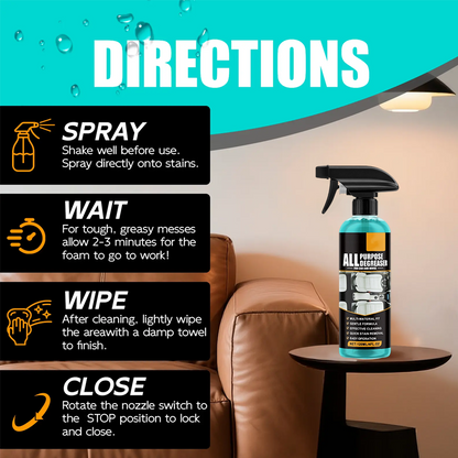 ✨Limited-time offer🔥All-Purpose Degreaser Spray🧼Remove Stains in 1 Second! ⚡