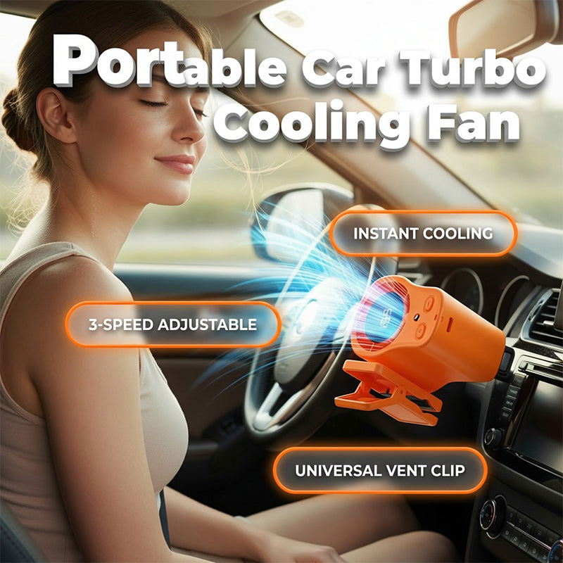 🌀Summer Hot Sale - ONLY ￡10.99!!💨50K+ SOLD!🚙Hands-Free Personal Cooling Fan with LED Display❄️🌬️