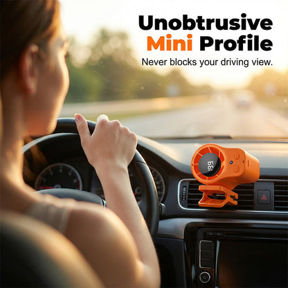 🌀Summer Hot Sale - ONLY ￡10.99!!💨50K+ SOLD!🚙Hands-Free Personal Cooling Fan with LED Display❄️🌬️
