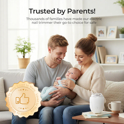 🥳2026 HOT SALE🥳💞50K+ SOLD!🌙🛡️ 50% OFF! 360° Baby Nail Trimmer – Quiet (<25dB), LED light, 3 speeds. Safe for tiny fingers & adults too! 👶💤