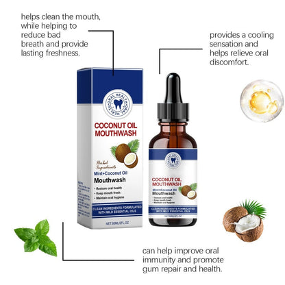 🔥Limited Time Promotion 50% OFF🔥Natural Coconut & Mint Oil Mouthwash Concentrate