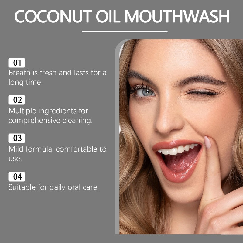 🔥Limited Time Promotion 50% OFF🔥Natural Coconut & Mint Oil Mouthwash Concentrate
