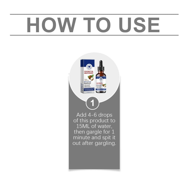 🔥Limited Time Promotion 50% OFF🔥Natural Coconut & Mint Oil Mouthwash Concentrate