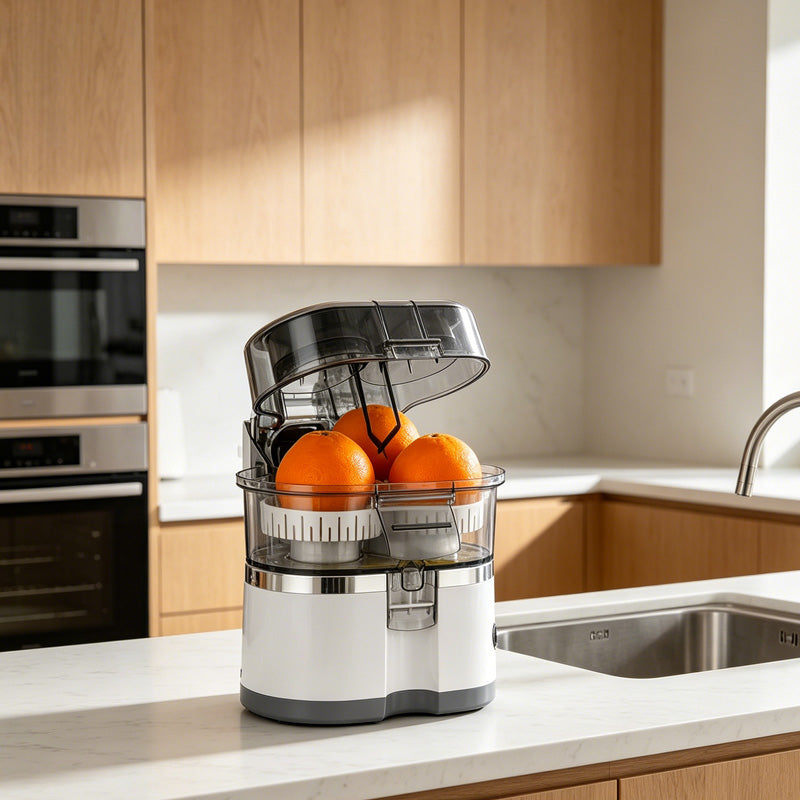 🍊 Dual-Head Automatic Citrus Juicer – Double the Fruit, Half the Time! 🚀🧃 Fresh, pulp‑free juice in seconds – perfect for busy mornings. ⚡💛