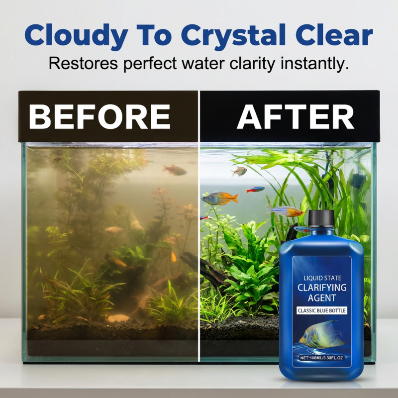 🏆 Last Day Special Price £8.99 ! 🔥Buy 2 Get 1 Free🎁Fast-Acting Aquarium Water Clarifier