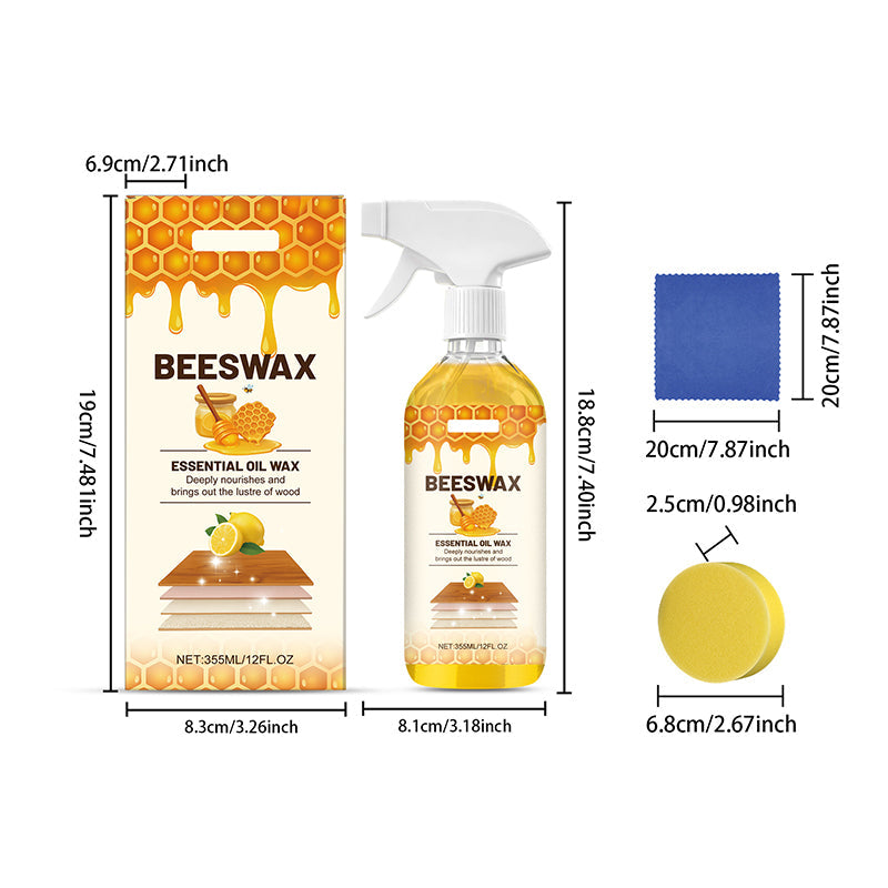 🪵 LIMITED-TIME 50% OFF! ✨ All-in-One Wood Beeswax Spray – 355ml, Cleans, Nourishes, Polishes 🌿