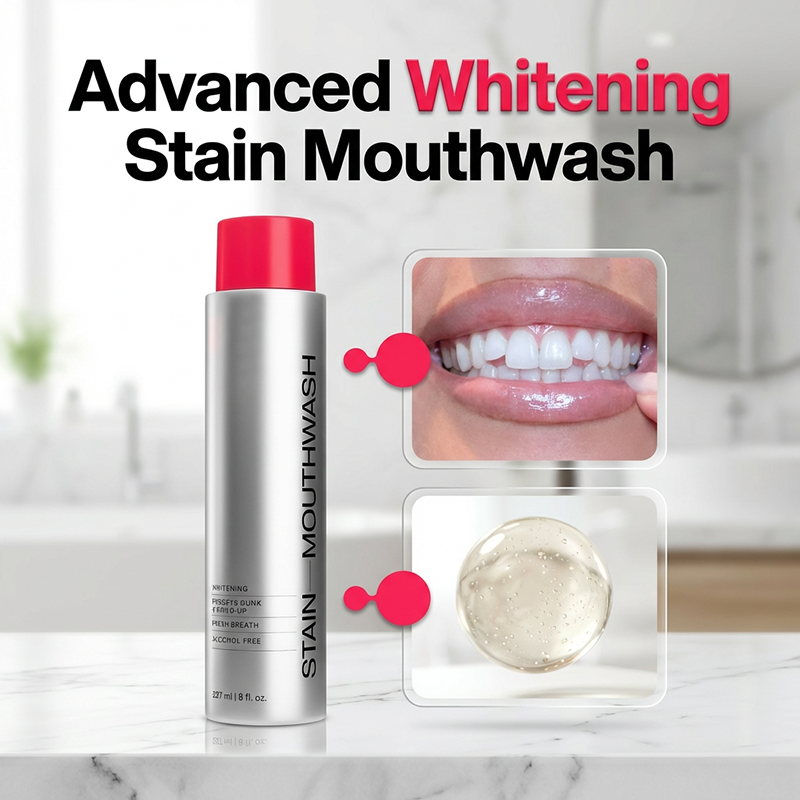 🔥Limited Time Promotion 50% OFF🔥Advanced Stain-Removing Whitening Mouthwash