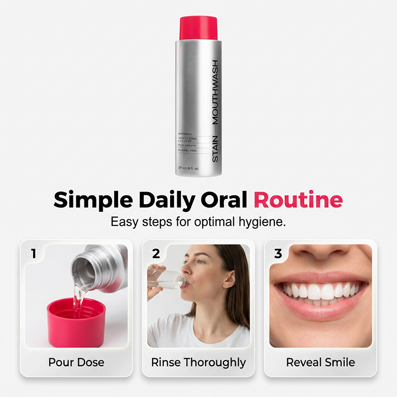 🔥Limited Time Promotion 50% OFF🔥Advanced Stain-Removing Whitening Mouthwash