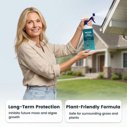🤩Limited Buy 2 Get 1 Free!🌧️Multi-Surface Roof Moss & Algae Cleaner Spray 🏠✨