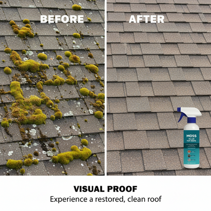 🤩Limited Buy 2 Get 1 Free!🌧️Multi-Surface Roof Moss & Algae Cleaner Spray 🏠✨