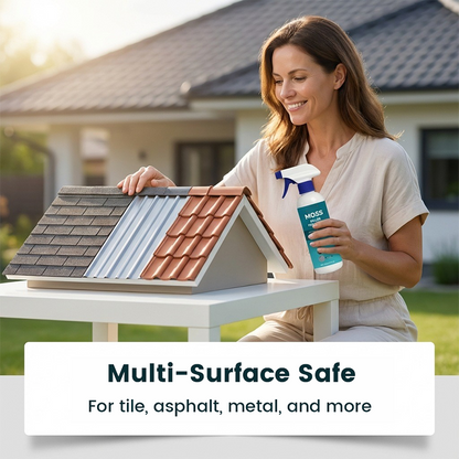 🤩Limited Buy 2 Get 1 Free!🌧️Multi-Surface Roof Moss & Algae Cleaner Spray 🏠✨