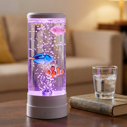 💐50% OFF ! LED Fish Aquarium Bubble Lamp – Continuous Bubbles for Zen Ambience 🐟💧【Limited Stock】