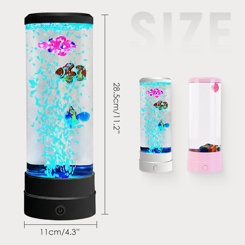 💐50% OFF ! LED Fish Aquarium Bubble Lamp – Continuous Bubbles for Zen Ambience 🐟💧【Limited Stock】