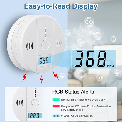 🔥Limited Time Promotion 50% OFF🔥High-Accuracy Carbon Monoxide Detector Alarm