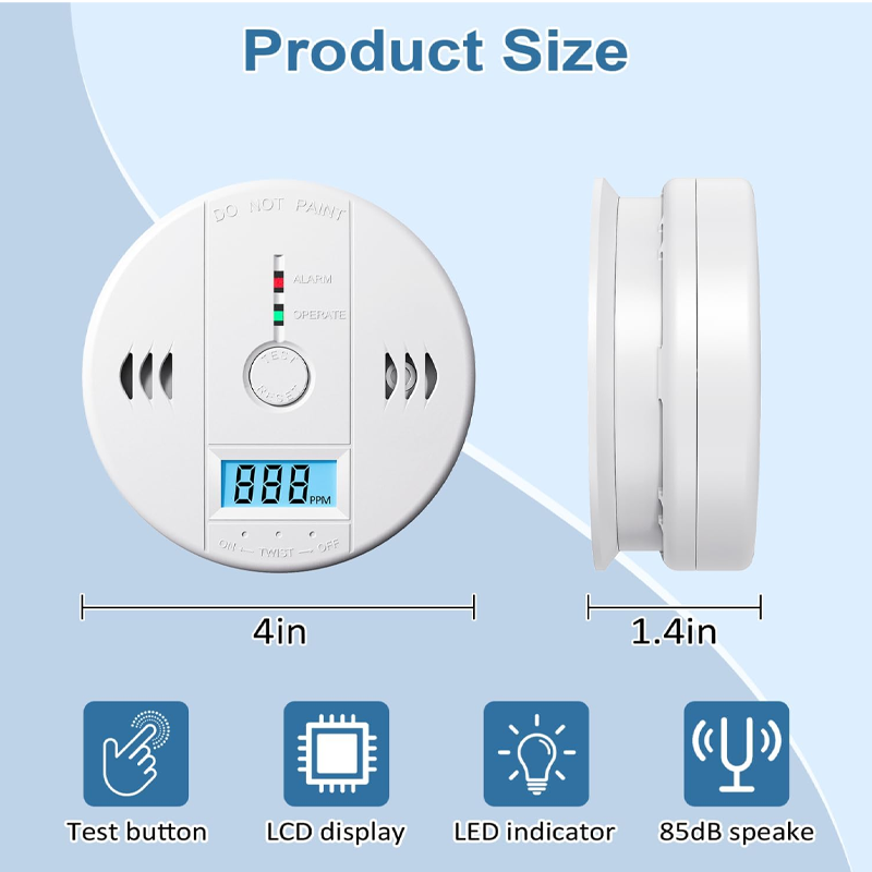 🔥Limited Time Promotion 50% OFF🔥High-Accuracy Carbon Monoxide Detector Alarm