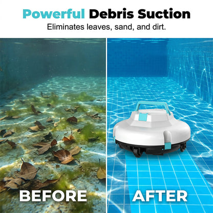 🤖New arrival 30% OFF!🌊Pool Cleaning Robot | Cordless · Powerful Suction · Smart Navigation · One-Touch Start · Easy-to-Remove Filter Basket