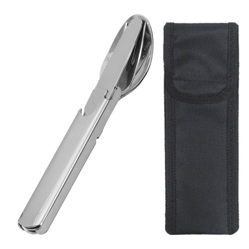 💥4-in-1 Stainless Steel Portable Cutlery Set